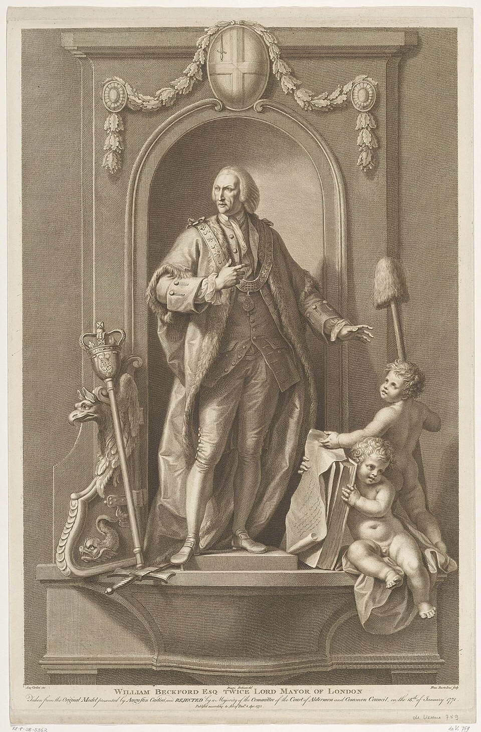 Ritratto di William Beckford, Burgemeester van Londen